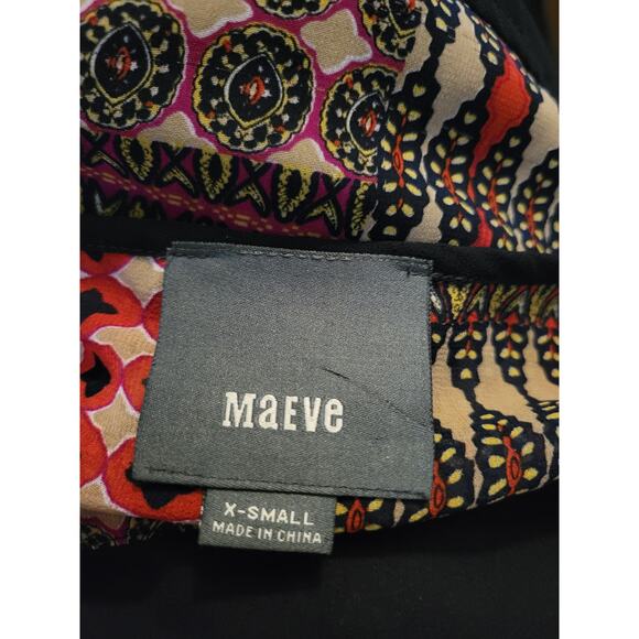 New Anthropologie Rosalie Peasant Boho Style Mini Dress X-Small $148 - Picture 3 of 3